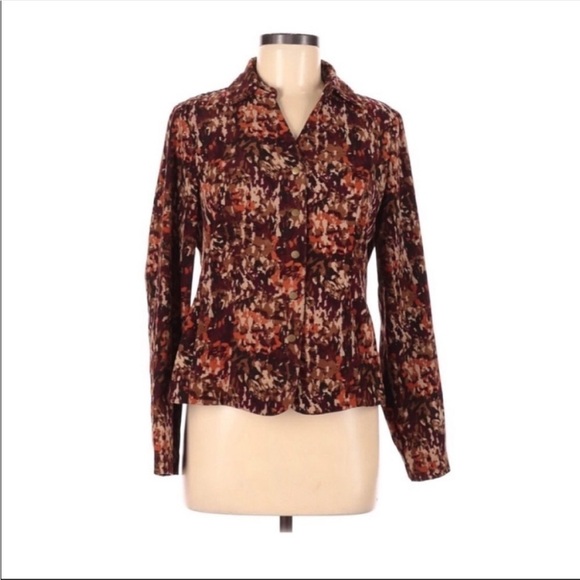 Christopher & Banks Lightweight Snap Button Knit Jacket With Pockets Size Small - Picture 1 of 5
